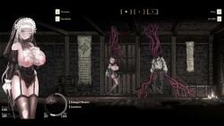 animated bad_end big_breasts bouncing_breasts breasts damsel_in_distress dark_fantasy defeated defeated_heroine distress female forced_oral game_cg garter_belt garter_straps grabbing legwear lelia_(sinisistar) long_hair medieval moan moaning monster monster_on_female nipples nun nun_headdress nun_outfit oral parasite pixel_animation pixel_art predicament rape restrained restrained_by_tentacles sinisistar sinisistar2 sound sprite struggling struggling_prey tagme tentacle tentacle_around_neck tentacle_in_mouth tentacle_rape thighhighs torn_clothes torn_clothing uncensored uu video video_games voice_acted white_hair
