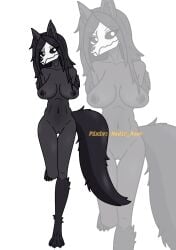 anthro boobs digital_media_(artwork) female female_only furry furry_female furry_only mal0 malo monster_girl scp-1471 scp-1471-a scp_foundation solo wolf_girl