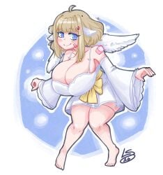 big_breasts breasts cleavage female huge_breasts hyper hyper_breasts lunarspy tagme thick_thighs wide_hips