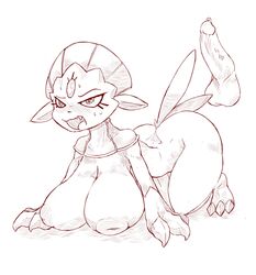 all_fours anthro balls bodily_fluids cladz erection female hi_res inverted_nipples male nintendo nipples penis pokémon_(species) pokemon sweat video_games weavile