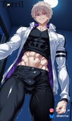 1boy abs ahe_gao ahegao_face ai_generated balls biceps big_balls big_cock big_penis blush cum cum_drip cum_dripping cum_dripping_from_penis cum_load cum_on_abs cum_on_body cum_on_muscles cum_on_self cumming cumming_on_self cumshot drool drool_on_face drooling ejaculating ejaculating_cum ejaculation erection excessive_cum fapping feeling_pleasured horny horny_face horny_male huge_balls huge_cock jerking_off jerkingoff large_pectorals lying_on_back male male_focus male_masturbation male_nipples male_only masturbate masturbation mouth_mask muscle_veins muscles muscular muscular_arms muscular_body muscular_legs muscular_thighs naked naked_male nipples nude nude_male one-handed_masturbation open_legs open_mouth orgasm orgasm_face pecs penis pleasure pleasure_face pleasured pleasured_face purple_eyes ripped_abs room seductive seductive_eyes seductive_look seductive_pose seductive_smile short_hair sitting sitting_down six_packs smile solo solo_focus solo_male sweating sweaty teenager testicles thighs tongue tongue_out torri1 uncensored uncensored_penis veins veins_on_dick veiny veiny_arms veiny_muscles veiny_penis white_hair yaoi