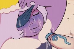 1futa 1girls accurate_art_style amethyst_(steven_universe) blindfold cartoon_network cum cum_on_face cumshot edit eyes_closed futanari gem_(species) pearl_(steven_universe) penis purple_body purple_skin screencap screenshot screenshot_edit steven_universe su_edits
