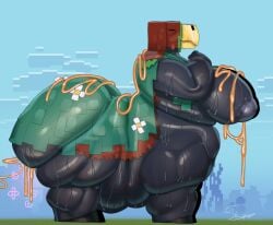 absurd_res bbw bbw_mom big_breasts big_butt bodily_fluids breasts butt cum cum_between_breasts cum_from_ass cum_in_ass cum_inside cum_on_back cum_on_breasts cum_on_butt cum_spurt female genital_fluids hanging_belly hi_res huge_breasts huge_butt microsoft minecraft mojang overweight overweight_female overweight_taur perotoart sniffer_(minecraft) sniffer_florist_(perotoart) solo sweat taur unusual_bodily_fluids unusual_cum unusual_genital_fluids xbox_game_studios