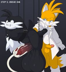 anthro bondage bound drugs duo fisting forced humanoid_penis hyper hyper_genitalia hyper_penis klonoa klonoa_(series) machine male male_only mind_break penile penis penis_milking rape semen_collecting_machine slimefur sonic_(series) tails video_games