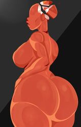 ass big_ass big_breasts bottom_heavy breasts bubble_butt color dat_ass detnox eyeless female female_only hips large_ass rear_view red_body red_dude_(superhot) solo solo_female superhot tagme thick_thighs thighs wide_hips