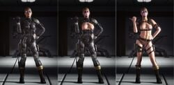 3d areolae athletic blonde_hair blue_eyes bodysuit boots breasts busty cassie_cage female female_focus female_only fingerless_gloves fit fit_female full_body functionally_nude holster hourglass_figure medium_breasts military mortal_kombat mortal_kombat_x mrsmugbastard navel nipples nude pose posing pussy shaved_pussy short_hair skin_tight solo sunglasses tagme thigh_highs tinted_eyewear toned toned_female vagina wide_hips