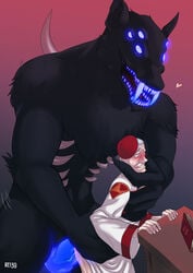 2boys anal bishop_of_gresit blue_fangs_(castlevania) castlevania castlevania_(netflix) demon male/male monster rei39 reizako tagme werewolf