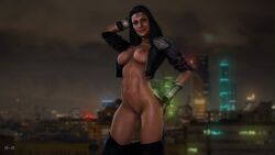 3d abs amazon areolae athletic beauty_mark big_breasts big_lips black_hair blue_eyes blush bottomless bracelet breasts busty cropped_jacket curvaceous curvy dc dc_comics diana_prince eyelashes eyeliner eyeshadow female female_focus female_only fit fit_female hourglass_figure injustice_2 jacket large_breasts lipstick long_hair mascara muscles muscular muscular_male nail_polish navel nipples nocturnal_lewds open_jacket pants_down pinup pussy seductive seductive_look seductive_smile shaved_pussy sleeves_rolled_up solo standing tagme thick_lips toned toned_female vagina voluptuous wide_hips wonder_woman wonder_woman_(series)