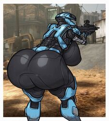 1girls 2d ass_up big_ass big_breasts big_nipples borisalien breasts catherine-b320 clothing female female_human female_only female_spartan_(halo) gigantic_ass gun halo_(series) halo_reach huge_ass human kat-b320 large_ass presenting_ass sideboob solo spartan_(halo) spartan_iii_(halo) tagme