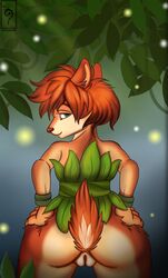 2020 activision anthro ass clothed clothing digital_media_(artwork) elora faun female fluffy fur game_(disambiguation) hair invalid_tag katruna94 looking_at_viewer mammal pussy satyr simple_background smile solo spyro spyro_the_dragon video_games