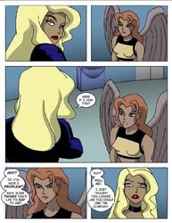 black_canary comic dc_comics dcau green_arrow_(series) hawkgirl hawkman_(series) justice_league justice_league_unlimited sharpie_(artist)