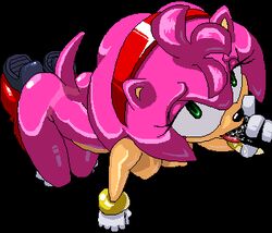 amy_rose black_background boots breasts censored color fellatio female furry furry_only gloves green_eyes hotred lowres no_panties nude oral penis pink_fur pink_hair seikoseeley shoes short_hair simple_background solo_focus sonic_(series)