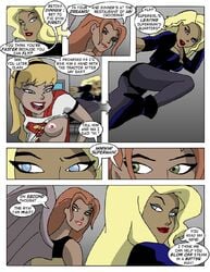 black_canary comic dc_comics dcau green_arrow_(series) hawkgirl hawkman_(series) justice_league sharpie_(artist) supergirl superman_(series)