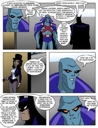 batman batman_(series) comic dc_comics dcau female justice_league justice_league_unlimited male martian_manhunter sharpie_(artist) straight_hair zatanna