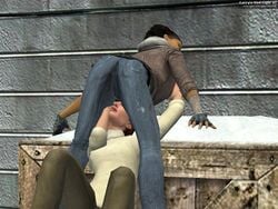 3d alyx_vance female garry's_mod half-life half-life_2 judith_mossman multiple_girls yuri