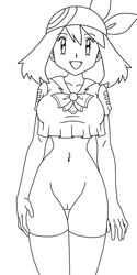 female female_only human human_only may_(pokemon) monochrome monochrome_bandana nintendo pokemon pokemon_rse solo straight_hair