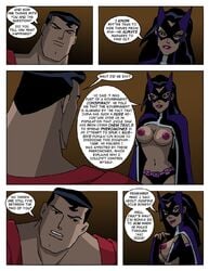 comic dc dc_comics dcau female helena_bertinelli huntress_(dc) justice_league justice_league_unlimited male martian_manhunter sharpie_(artist) superman superman_(series)