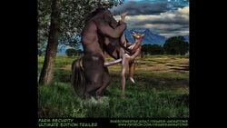 3d anal anal_penetration anal_sex animal_genitalia animated anthro anthro_on_anthro areola areolae breasts canine dog drages equine forced fox furry horrified horse horse_penis horse_tail horsecock impossible_fit large_insertion legs_up medial_ring mp4 nipples outdoors outside pain painal penis rape ridiculous_fit screaming size_difference sound standing stomach_bulge tail video