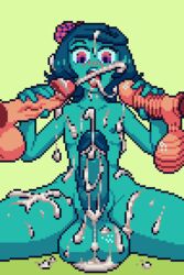 big_balls big_penis cum excessive_cum femboy gay handjob male_only pixel_art sb thick_thighs vitiel