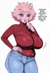 mina ashido from boku no hero academia by cucumber king