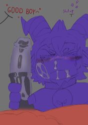 angry_expression animal_genitalia animal_penis big_penis blowjob blush cock cult_of_the_lamb cum_in_mouth cum_overflow dick goat_(cult_of_the_lamb) heart lamb_(cult_of_the_lamb) mad male penis pleasure source_request tears
