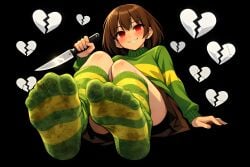 chara from undertale by scarlethblood