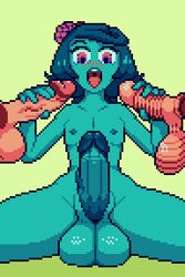 big_balls big_penis femboy gay handjob male_only pixel_art sb thick_thighs vitiel