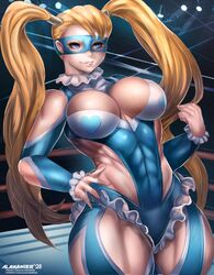 rainbow mika from street fighter by alamanderarts