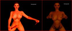 3d 3d_(artwork) big_breasts breasts mortal_kombat mortal_kombat_11 skarlet svempsneb