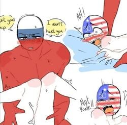 anal anal_penetration anal_sex blush countryhumans gay male male_only male_penetrating penetration russia_(countryhumans) sex srstars tagme united_states_of_america_(countryhumans) yaoi