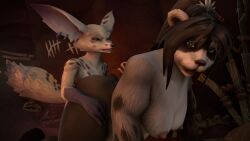 3d 3d_(artwork) futanari pandaren pandaren_female tagme vixenpeeks vulpera vulpera_futa warcraft world_of_warcraft