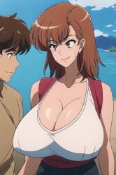 aged_up ai_generated big_ass big_breasts breast_expansion milf misaka_mikoto off_model poor_quality tktbro