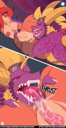 activision anthro breasts comic cunnilingus deep_cunnilingus dialogue dragon elora faun female hi_res licking_pussy male navel oral pussy sex spyro spyro_the_dragon straight text vaginal_penetration video_games xplaysx