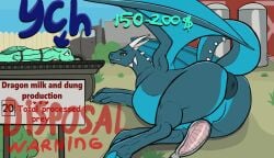 animated burping disposal disposal_vore fart fart_cloud female_prey garo_(garoshadowscale) male male_pred reptile scalie scat vore vore_belly xyi ych