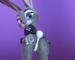 3d animal animal_anus animal_pussy anus ass ass_grab blender_(software) bunny bunnygirl clothing disney fur furry hair half_dressed judy_hopps looking_at_viewer looking_pleasured pussy showing_ass therijder unknown_artist zootopia