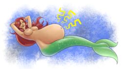 belly big_belly breasts completely_nude digestion large_breasts marina_(zig_and_sharko) massivebellystudio mermaid nipples nude_female red_hair rumbling_stomach vore zig_and_sharko