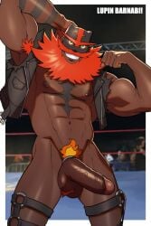 1boy abs armpit_hair armpits balls bara beard big_balls big_muscles big_nipples big_pecs big_penis daddy dark_skin dilf erection flexing gay generation_7_pokemon hair hairy hairy_balls hairy_male huge_cock human humanized humanized_pokemon incineroar latino luchador luchador_mask lupin_barnabi male male_only mask mask_only masked_male muscular muscular_human muscular_male navel nipples nude pecs penis pokemon pokemon_sm pubic_hair red_hair signature solo standing