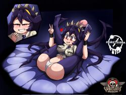 1girls ass big_ass big_breasts drmsenketsu fat_ass femsub filia_(skullgirls) panties skullgirls spread_legs