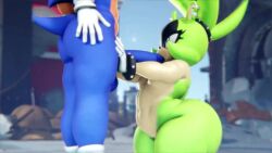 1boy 1girls 3d animated anthro anthro_on_anthro ass ass_bigger_than_head big_ass blowjob blue_body bouncing_breasts bubble_butt chubby chubby_female deep_penetration deep_throat deepthroat dumptruck_ass fellatio female gloves green_body hedgehog huge_cock humanoid jiggling_ass male mp4 oral pear_shaped pierced_nipples piercings shortstack small_breasts sonic_(series) sonic_the_hedgehog sonic_the_hedgehog_(comics) sonic_the_hedgehog_(idw) sonic_the_hedgehog_(series) sound sucking_penis surge_the_tenrec tagme tenrec thick_thighs throat_noise video vulkyasha wide_hips