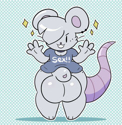 big_balls big_balls_small_penis bottomless clothed clothing cute dickgirl femboy furry gay lewdrobber male male_only mouse nsfwdent oversized_balls partially_clothed rat shiny shirt small_penis solo