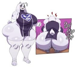 big_ass big_breasts big_butt breasts fur goat milf mother nervous_smile overweight overweight_female plap robe sex skimpy_clothes skimpy_outfit source_request sssonic2 tagme thick_thighs thighs toriel undertale undertale_(series) voluptuous white_body white_fur