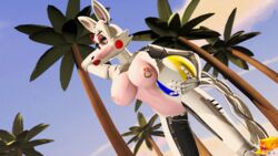 3d 3d_(artwork) ball beach big_breasts five_nights_at_freddy's five_nights_at_freddy's_2 fox furry jerek_(artist) lipstick mangle_(fnaf) naked pink_nipples solo solo_female