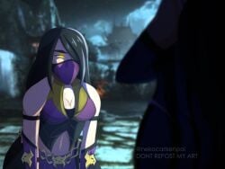 2girls edenian fanart female female_focus female_only hybrid kitana lysblood mileena mortal_kombat mortal_kombat_x tarkatan tarkatan_eyes