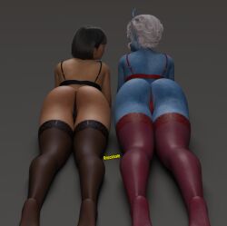 2girls 3d alien alien_girl alien_humanoid andorian_(species) ass big_ass big_breasts blue-skinned_female blue_body blue_skin breasts bust busty chest curvaceous curvy curvy_figure female female_focus hips hourglass_figure huge_ass huge_breasts humanoid knockkale large_ass large_breasts legs light-skinned_female light_skin mature mature_female original_character slim_waist star_trek t'ruu tanis_(andorian) thick thick_hips thick_legs thick_thighs thighs voluptuous vulcan_(species) waist wide_hips