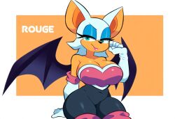 ai_generated bat bat_wings big_breasts chiropteran cleavage furry furry_female mullon novelai rouge_the_bat sega simple_background sitting solo sonic_(series) thick_thighs