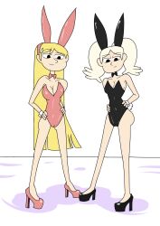 blonde_hair bunny_ears bunnysuit female heels hilda_(series) kelly_(hilda) marra netflix the_marra