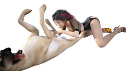 3d bestiality canine canine_penis daz_studio dog fellatio female goditseb high_heels knot oral zoophilia