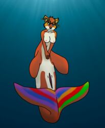 alynna antennae_(anatomy) breasts canid canine cetacean delphinoid fairy female fin fox hayaikawakitsune invalid_tag mammal marine merfolk oceanic_dolphin orca pussy rainbow taur toothed_whale