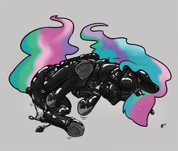 2019 absurd_res alicorn anthro bodysuit bondage bound clothing collar dildo dildo_gag dombrus encasement equid female friendship_is_magic gag hair hi_res horn inflatable_buttplug inflatable_dildo inflatable_gag inflatable_insertable inflatable_sex_toy inflatable_toy magic magic_inhibitor mammal my_little_pony nose_plugs princess_celestia_(mlp) rubber self-bondage self_bondage sex_toy smooth_skin solo spread_legs spreading story story_in_description submissive submissive_female tight_clothing wings