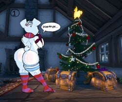 1girls bear big_ass bundles_(fortnite) christmas christmas_tree fortnite nsfwfee tagme